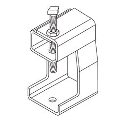 Erico STCB6 Dual Purpose Strut / Beam Clamp, 3/4" to 1-5/8" Flange (Package of 10)