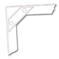 Middle Atlantic WRK-Z4 Seismic Floor Anchor Brackets