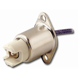 Leviton 555 Incandescent Quartz Lampholder with Rear Flange Mount