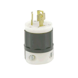 Leviton 4880-C 15 Amp, 250 Volt 3-Phase, Locking Plug