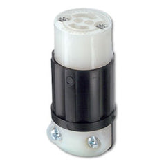 Leviton ML2-C 15Amp, 125V, Grounding, 2-Pole, 3-Wire, MiniLock Locking Connector
