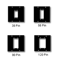 Middle Atlantic 1ELCO UCP Panel with 1 Multipin Elco Punchouts