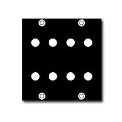 Middle Atlantic 3-8X1 UCP Panel with Round Punchouts