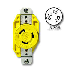 Leviton 26CM-10 30 Amp 125V Single Locking Flush Receptacle
