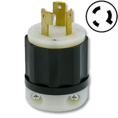 Leviton 2681 30 AMP 480V Non-Grounding Black Nylon Locking Plug
