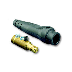 Leviton 18D24 18 Series - Male Ball Nose Double Set Screw Plug Connector and Insulator 400 Amp Max.