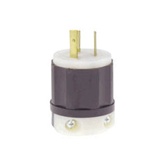 Leviton 2331-PLC 20- AMP, 277V, Black Nylon Lighted Locking Plug with Grounding