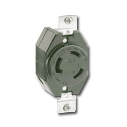 Leviton 2360 20 AMP 125/250V Non-Grounding Single Flush Receptacle