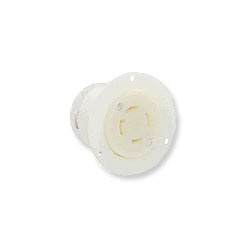 Leviton 2416 20 AMP 125/250V Locking Flanged Outlet