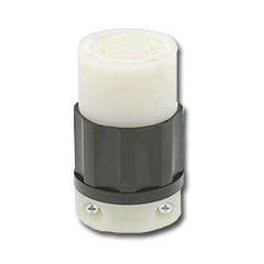 Leviton 2423 20 AMP 250V Black Nylon Locking Connector