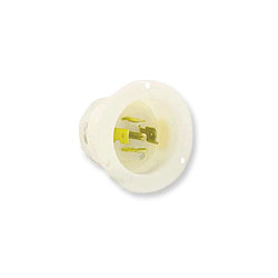 Leviton 2525 20 AMP 277/480V Locking Flanged Inlet with Grounding