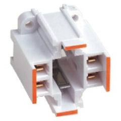 Leviton 26725-413 Double BIAX (26W) GE Lighting 10mm Compact Fluorescent Lampholder (Package of 100)