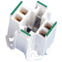 Leviton 26725-412 Double BIAX (18W) GE Lighting 10mm Compact Fluorescent Lampholder