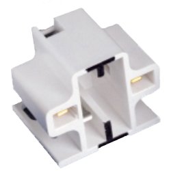 Leviton 26720-200 10mm Compact Screw Down Fluorescent Lampholder for GX23 and GX23-2 Lamp Base