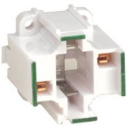 Leviton 26725-212 10mm Compact GE Lighting Double Biax 18W 2-Pin Screw Down Fluorescent Lampholder (Pkg of 100)