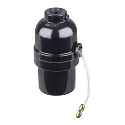 Leviton 97092 Phenolic Shell Lampholder Nylon Pull Cord 2 Circuit 2-Way 660W 250Volt