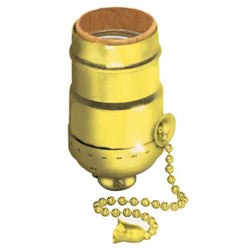 Leviton 19980-PG Single Circuit Pull Chain Metal Lampholder 660W 250Volt