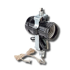 Leviton 4017-D2F 2-Light Twin 1/8 IPS, Male Top; Pullchain Switch Bottom, 3/8" Usable Shank