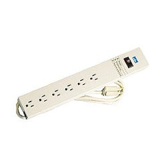 Leviton 5100-S15 General 6-Outlet Plug Strip with On/Off 15ft. Power Cord
