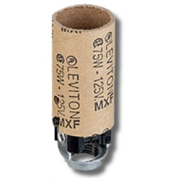Leviton 10027 Candelabra Base One-Piece Keyless Incandescent Phenolic Lampholder