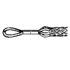 Leviton L8512 Single Weave, Flexible Rope Eye, Light Duty Short Length Pulling Grip 0.62-0.74" Cable Dia. Range