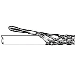 Leviton L8675 Closed Mesh Double Weave, Offset Eye, Cable DIA Range 1.75-1.99", Heavy Duty Medium Length