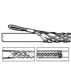 Leviton L8691 Split Lace Double Weave, Offset Eye, Cable DIA Range 0.75-0.99", Heavy Duty Medium Length