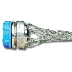 Leviton L7501 Single Weave Galvanized Steel Mesh, Cable DIA. Range 0.22-0.32 in. , Strain Relief Grip