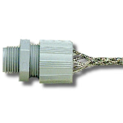 Leviton L7552 Nylon Cord Sealing Grips with Mesh, Cable DIA. Range 0.500-0.625", NPT Size: 3/4", Stainless Steel Mesh Straight Angle
