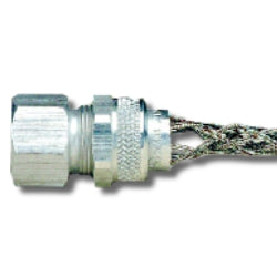 Leviton L7822 Single/ Double Weave Deluxe Cord Grip, Cable DIA. Range 0.312-0.375, NPT Size 3/8", Straight Angle Female