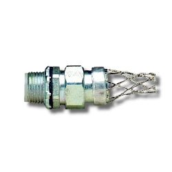 Leviton L7906 Liquid-Tight Wire Mesh Safety Grip, 5-3/4" Length, Double Weave Mesh, Straight Angle Male