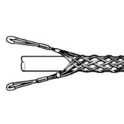 Leviton L9521 Double "U" Eye Standard Duty, Cable DIA. Range 1.50-1.74", Closed Mesh Single Weave