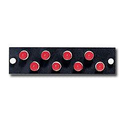 Leviton 5F100-8PF 8 Pack FC Mounting Plate - Bronze / SM/MM