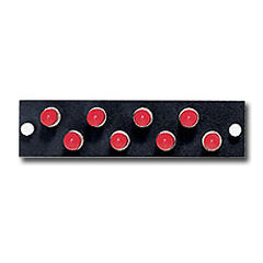 Leviton 5F100-8PF 8 Pack FC Mounting Plate - Bronze / SM/MM
