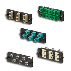 Panduit® FAP6EWBUDSC Opticom Fiber Adapter Panel with 6 SC Duplex Singlemode Adapters