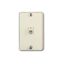 Leviton 40214-I Type 630A 6-Position 4-Conductor Screw Terminal Wall Jack
