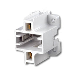 Leviton 26719-500 10mm Compact Vertical Bottom Snap-In Fluorescent Lampholder