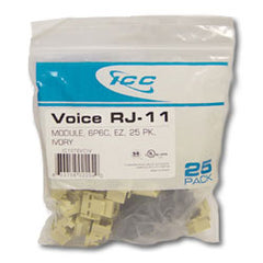 ICC IC1076VC Voice Modular Connectors (Package of 25)