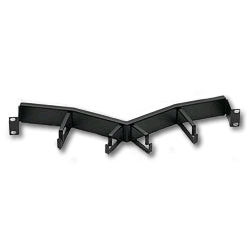 Leviton 4W254-LPM Angled Horizontal Patch Cord Organizer, 1RU