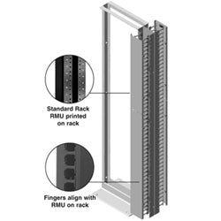 Chatsworth Products 57004 Global Standard Pack, Rack with (2) 6”W GVCS