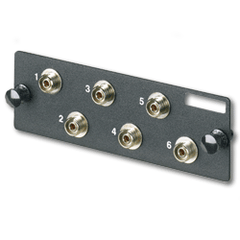 Panduit® FAP6WFC FC FAP loaded with 6 simplex multimode fiber optic adapters