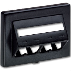 Panduit® CFFPEBSL4 Mini-Com Snap-On Modular Furniture Faceplates