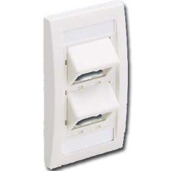 Panduit® CFPSE4 Mini-Com Sloped Executive Series Faceplate Kit