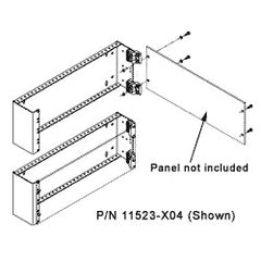 Chatsworth Products 11523 Hinged Panel Mounting Bracket 19" W x 7.00"H (4 Spaces)