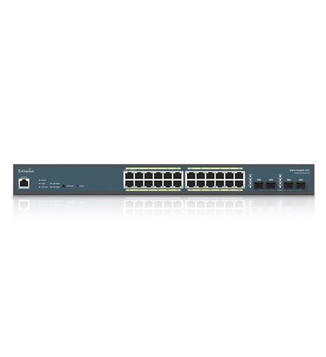 EnGenius EWS7928FP-FIT Cloud Managed 24-Port Gigabit PoE+ Switch with 410W Power Budget