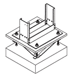 Chatsworth Products 13515 Raised Floor Rack Support For 6" Channel - 30" 36"
