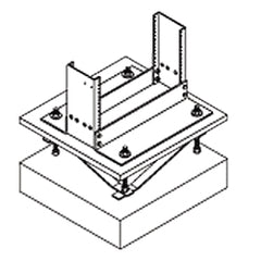 Chatsworth Products 13515 Raised Floor Rack Support For 6" Channel - 30" 36"