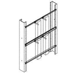 Chatsworth Products 30015 Block Mounting Bar, Rack Mounted, Type 19" T-Bar