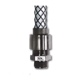 Hubbell CG306NM Straight Nylon Connector Grip with 3/8" Thread Size