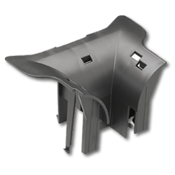 Panduit® FRLPR42BL Low Profile Reducer 4x4 to 2x2 for Vertical Tee